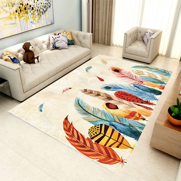 

carpets european style small fresh geometric rug living room coffee table sofa decoration floor mat bedroom bedside non-slip
