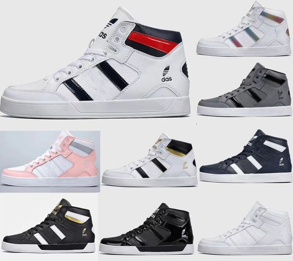 

2020 latest highest quality ad clover high sneakers men shoes women chaussures de designer sports loafers running martin platform leathe, Black