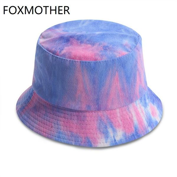 

2020 hats bucket woman tie caps dye pink new autumn reversible fashion fishing foxmother corduroy green winter lady multicolor dqqgj, Black;white