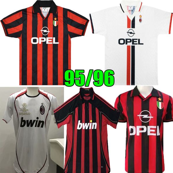 

93 94 retro shirts home gullit soccer jersey 94 95 96 maldini baggio van basten football ronaldo kaka inzaghi 1993 1994 1995 1996 ac milan, Black;yellow
