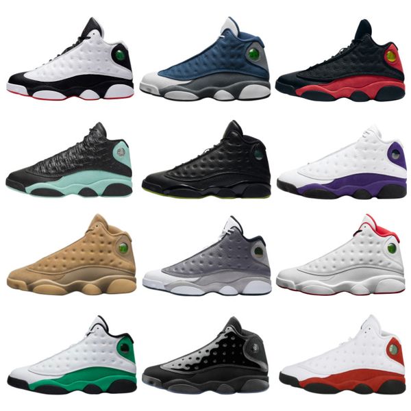 

2020 playground jumpman 13 13s men basketball shoes flint cap and gown island green bred court purple aurora green wolf grey melo sneakers