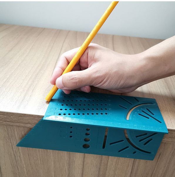 

woodworking ruler 3d bevel angle measuring gauge square size measuring tool woodworking ruler 45°90°