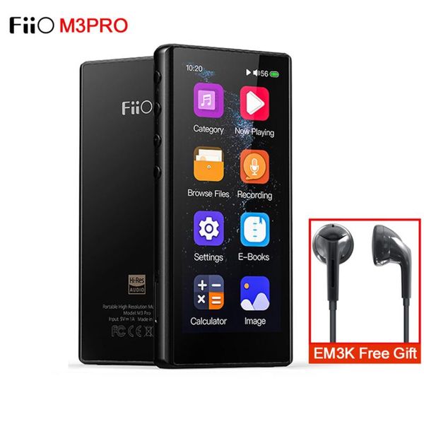 

fiio m3pro hi-res mp3 player es9218p dac 3.5inch full touchscreen hifi lossless music player support voice recorder