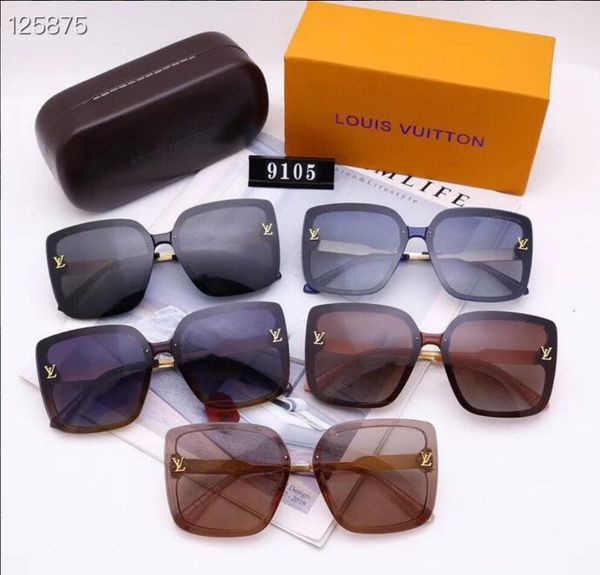 

2020 brand design sunglasses women men brand designer good quality fashion metal oversized sunglasses vintage female male uv400, White;black