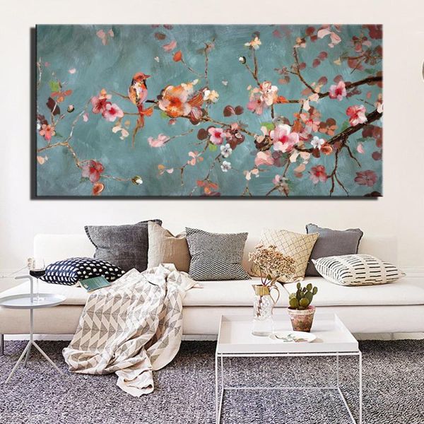 

paintings plum blossom canvas for living room wall classical flowers art pictures large size posters and prints home decor