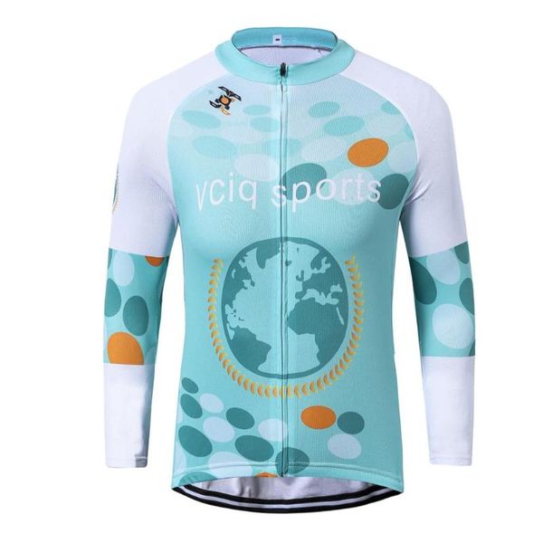 

2020 new men's jersey sets gel breathable mat long sleeve clothing factory direct bicycle riding clothing men vciq sports, Black;blue