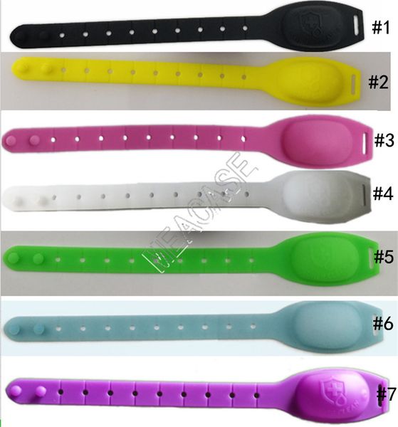 

нет-мыть руки дезинфицирующего запястье браслет силиконового гель дезинфицирующего средства для рук алкоголь дезинфицирующего wristband расп, Red;brown