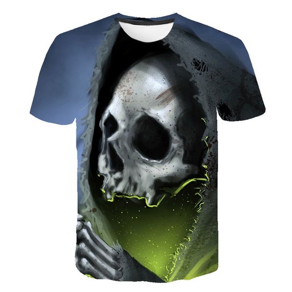 

colorful skull cosplay clown 3d print shirts humor graphic funny men clothing