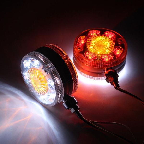 

2pcs chrome red white amber 24 led боковые чайник огни для daf man для 24v