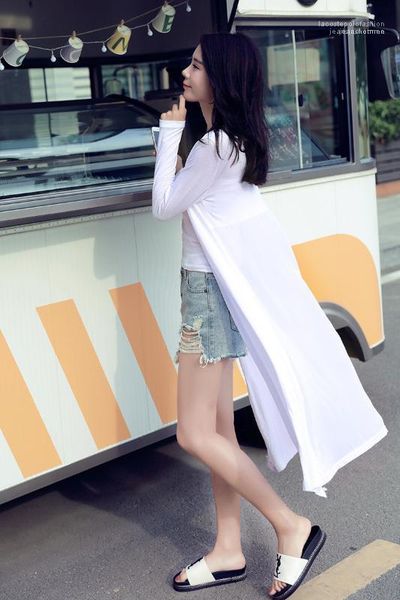 

coats chiffon womens designer panelled sun protective clothing designer solid womens summer rash guards fashion donna, Black