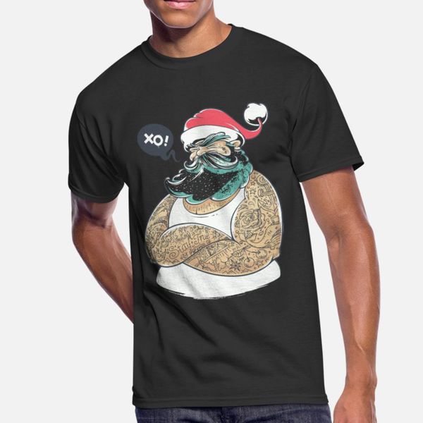 

cool santa t shirt men knitted 100% cotton size s-3xl male fit authentic spring autumn trend shirt