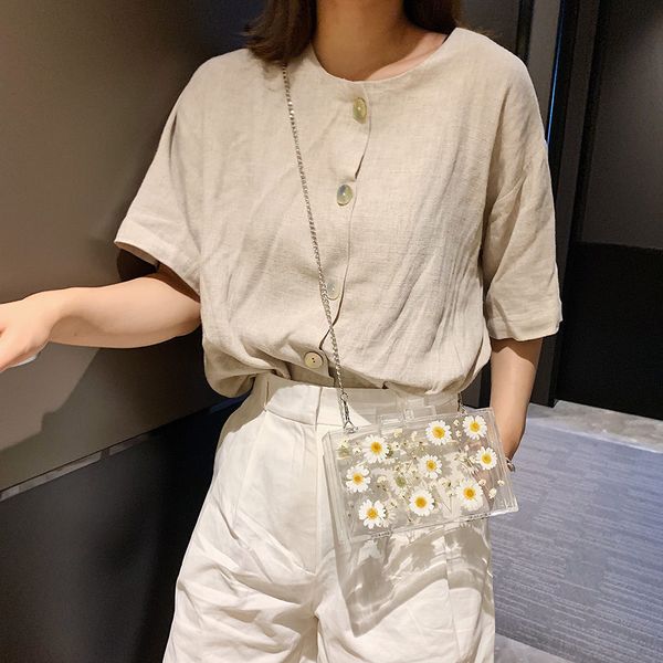 

women clear purses and handbags transparent flower wild ladies hand bags small square crossbody bag messenger bag bolsa #d