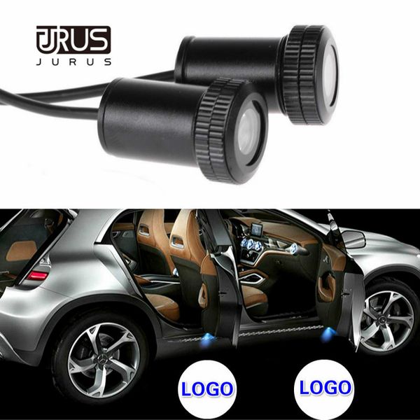 

jurus car door indoor light laser projector ghost shadow light for mitsubishi for ssangyong led decorative car-styling