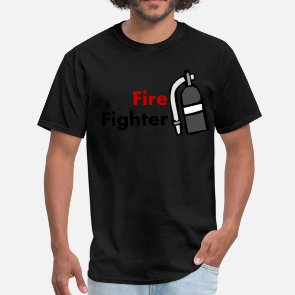 

fire fighter t shirt men design tee shirt size s-3xl novelty loose funny casual spring autumn letters shirt