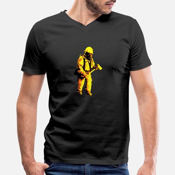 

fireman t shirt men knitted cotton crew neck slim crazy new fashion spring autumn unique shirt