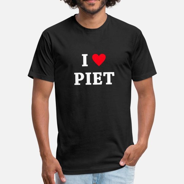 

i love piet sinterklaas t shirt men printing 100% cotton round collar cool crazy funny summer style letters shirt