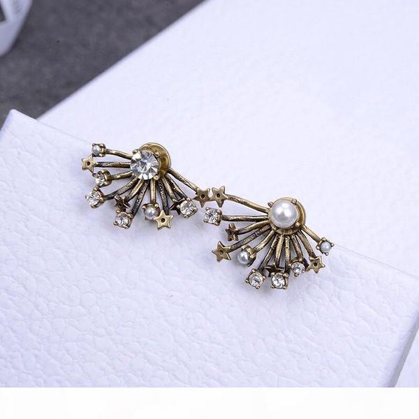 

горячие продажи новых серьги стержня восхитительная моды женские серьги диких пиротехнические, Golden