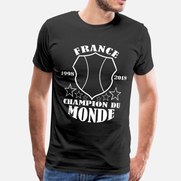 

world cup champion du monde france football t shirt men customize tee shirt s-xxxl male loose new style summer pictures shirt