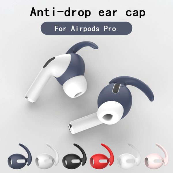 Para Airpods Pro Case Almofadas Orelha Pads Caps Auriculares Dicas Ear Cobertura de Silicone Anti-Drop Cap Para Fones de Ouvido Bluetooth Sem Fio da Apple