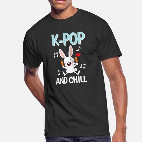 

k поп и холод кролик танцы t shirt мужчины customize 100% хлопок вокруг шеи одежда graphic повседневный весна осень новизна рубашка