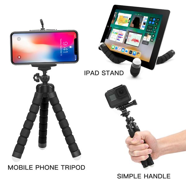 

tripod for phone flexible sponge ocs mini tripod for phone mini camera tripod phone holder clip stand