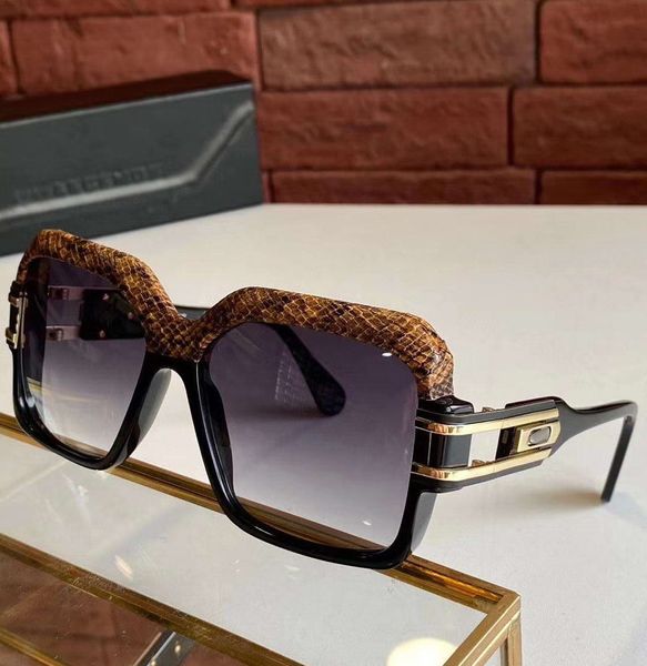 

vintage legends sunglasses 623 half leather frame grey shaded des lunettes de soleil mens sunglasses uv400 protection with box, White;black