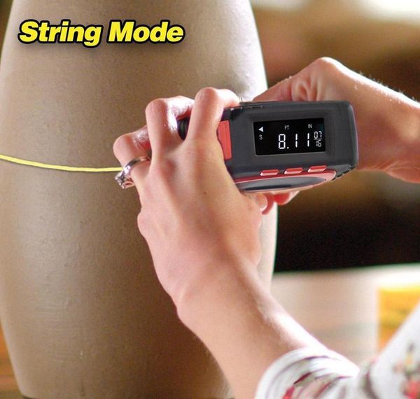 

digital mode 3-in-1 tape cord tool range measure tool infrared multi-function distance finder meter roll laser gauge measuring bxjap