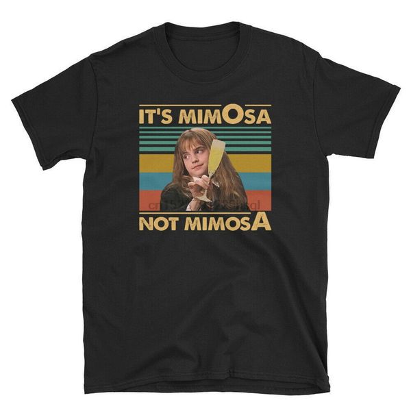 

it mimosa not mimosa emma-hermione-waston vintage t-shirt round neck tee shirt