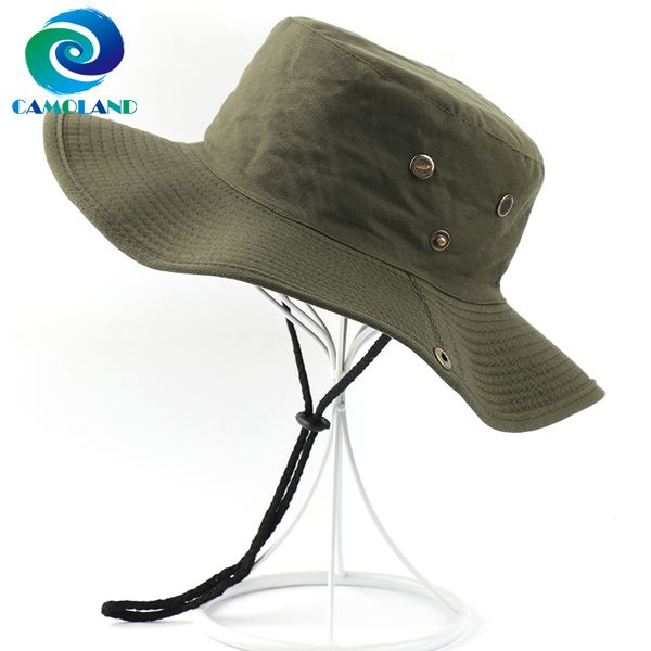 

camoland cotton boonie hat women men summer upf50+ sun hats outdoor wide brime fishing bucket hat female casual beach caps, Blue;gray
