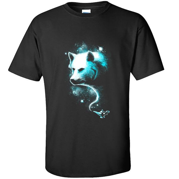 

men tshirts enchanted wolf galaxy design mens tees short sleeve autumn winter fashion t shirt
