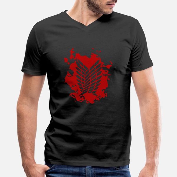 

attack on titan survey corps t shirt men printing short sleeve s-xxxl formal loose comical summer pictures shirt