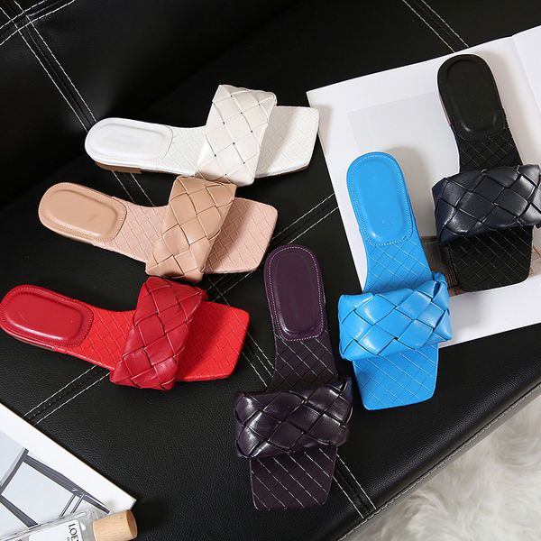 

2020 summer woman slippers open toe female flip flops clear ladies outdoor flat beach slides sandals causal shoes for woman, Black