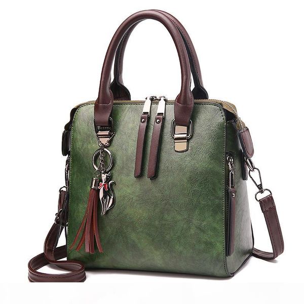 

vintage leather ladies handbags women messenger bags totes tassel designer crossbody shoulder bag boston hand bags sale