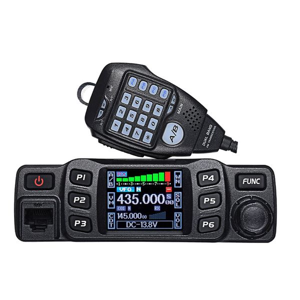 Freeshipping Walkie Talkie 25W Dual Band Transceiver mini-Rádio Móvel VHF 136-174 UHF 400-480MHz Amateur Radio Ham