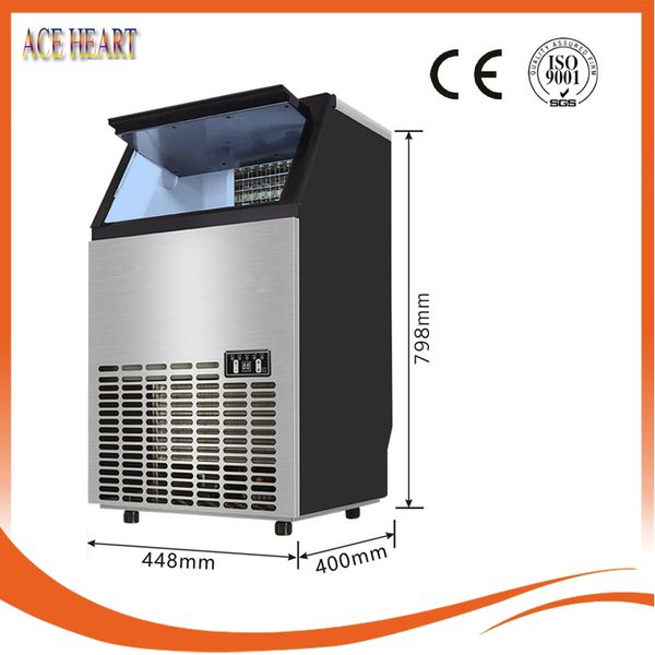 

200w automatic square electric ice machine portable bulk ice cube machine for in bars and cafes
