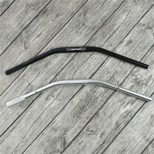 

универсальный для renthal мотоциклов 28мм handlebar cafe racer плоский алюминиевый сплав handlebar ретро рулевого колеса мотоцикла 1-1 / 8 «