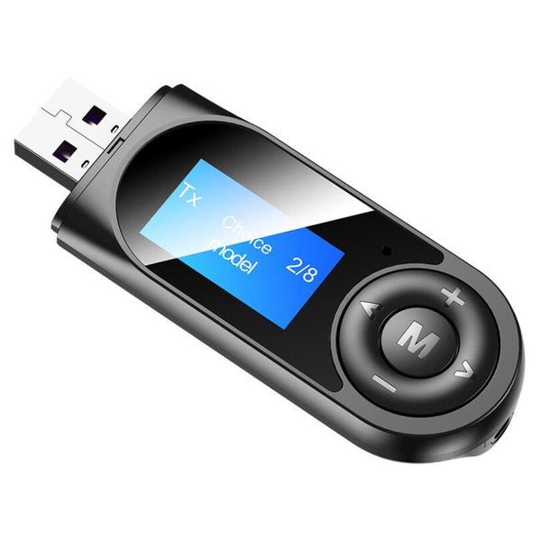 

t13 t11 bluetooth 5.0 bluetooth adapter music receiving and transmitting 4 in 1 drive simultaneously displaying 8 bluetooth devices