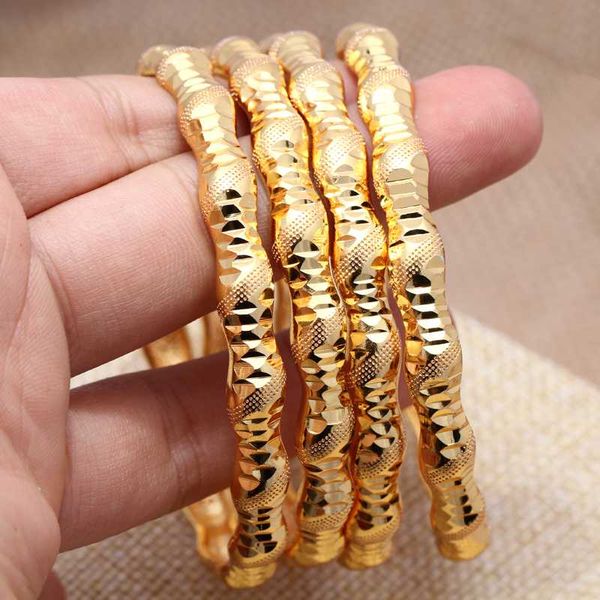

24k dubai bangle for women/girls gold color african middle east bracelet jewelry gifts, Black