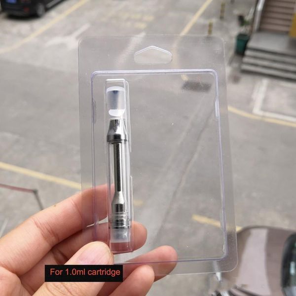 

for cartridges 1.0ml thick quality 0.5 plastic oil high vape oil dhl blister packaging clamshell cartridge retail sq2009 nijhm