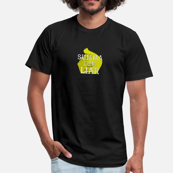 

summa cum liar против трампа t shirt мужчины дизайн 100% хлопок круглого воротника фотографии солнечного света строительства весна осень pat