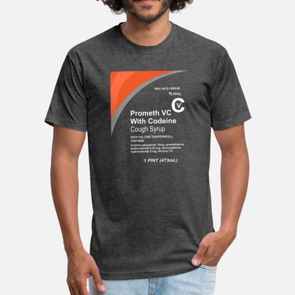 

cough syrup t shirt men designing cotton crew neck clothing sunlight breathable spring autumn letters shirt