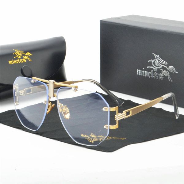 

luxury sunglasses women mincl brand designer square sun glasses for female men yellow brown clear sunglass fml, White;black
