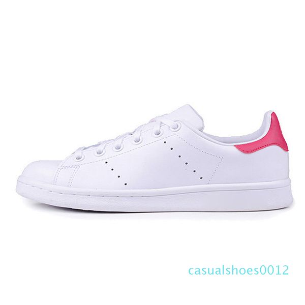 

2019 new mens smith casual shoes classic female flat shoes triple black pink green blue lovers sapatos stan sneakers size 36-45l02 c12