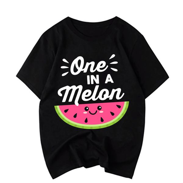 

one in a melon watermelon pun tshirt men print fashion comfortable streetwear creative tee shirt men camiseta hombre