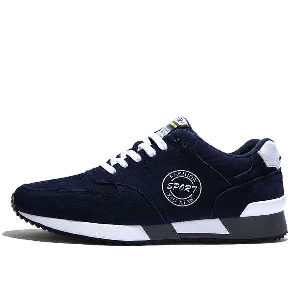 

genuine leather quality casual male shoes for men sneakers wedge autumn winter comfortable fashion walking footwear xz-188, Black