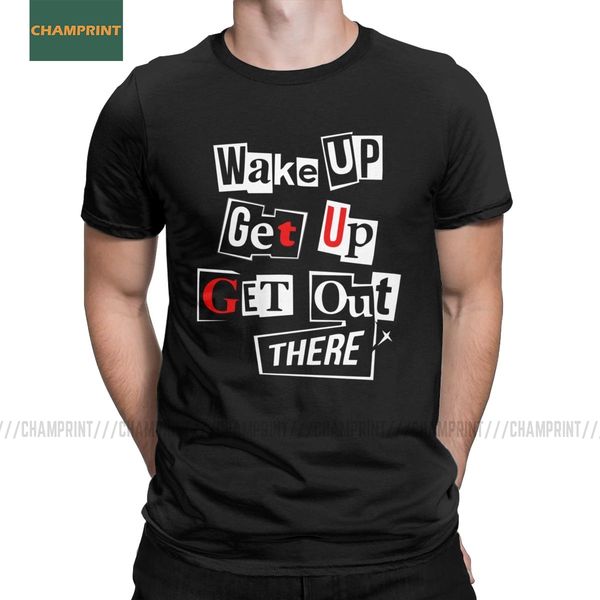 

wake up song persona 5 men t shirts phantom joker heart thieves game ryuji p5 fashion tees short sleeve t-shirt pure cotton