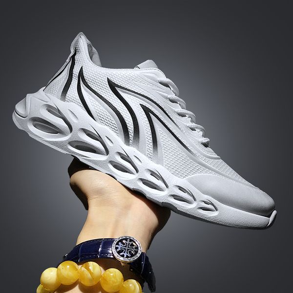 

bladeprintingsummermansneakershoesflywovenshoesformensportrunningshoesbreathableluxuryathelaticmencasualshoes, Black