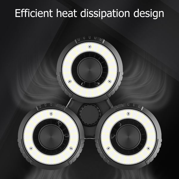 

60w e27 led deformable ufo ceiling light 85-265v ac smd2835 led folding high bay garage warehouse workshop lamp industrial light