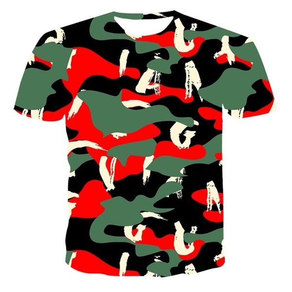 

new camouflage style 3d quick dry printed 3d print shirts aesthetic funny anime men clothing