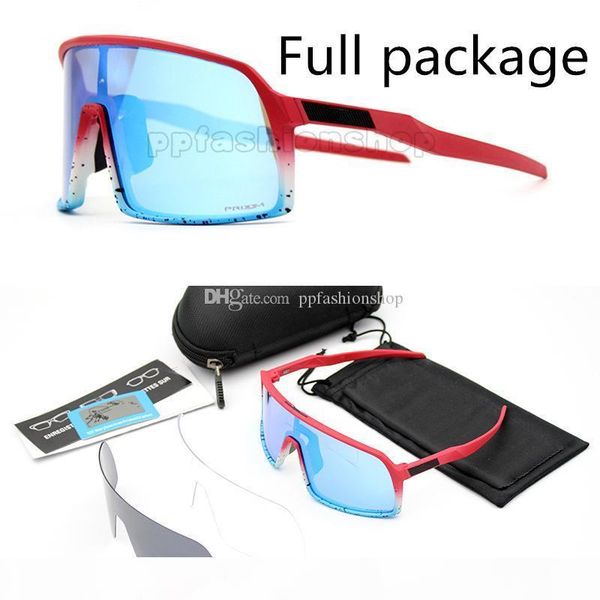 

full package new brand sutro polarized cycling glasses men women bike pink bicycle sports 009406a 3 pairs lens cycling sunglasses with box, White;black
